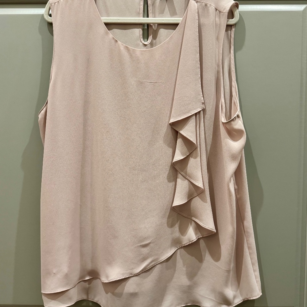 Ann Taylor Sleeveless top, side drape, size XXL.